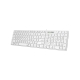 Tastatura Genius SlimStar 104 taste + 12 taste multimedia, alb