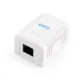 Priza RJ45 GEMBIRD Cat6. UTP, 1 x RJ45, include kit montare, alb (NCAC-1U6-01)