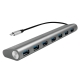 Hub USB extern Logilink UA0310, USB 3.0 x 7, USB 3.1 Type C, cablu 0.1 m,...