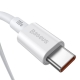 Cablu Baseus CATYS-C02 Superior USB Type-C la USB Type-C 100W, 2m, Alb 20440