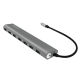 Hub USB extern Logilink UA0310, USB 3.0 x 7, USB 3.1 Type C, cablu 0.1 m,...