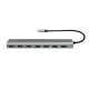 Hub USB extern Logilink UA0310, USB 3.0 x 7, USB 3.1 Type C, cablu 0.1 m,...