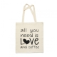 Sacosa Heinner pentru cumparaturi, bumbac cu print (HR-SHPBAG38) 49771