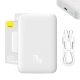 Powerbank Baseus Magnetic, 10000mAh, 20W, MagSafe (alb) 52027