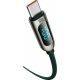 Cablu alimentare si date Baseus CATSK-B06 Display, Fast Charging, 1m, verde...