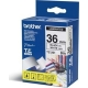 Banda Laminata Original Brother Black on White, TZE261, pentru P-Touch, 36mm...