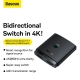 Switch HDMI bidirectional Baseus AirJoy Cluster 2 in 1, 4K, 60Hz, 1m, negru...