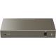 Switch TENDA TEF1110P-8-102W, 2 porturi Gigabit, 8 porturi PoE, argintiu...