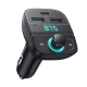 Modulator bluetooth auto FM, Ugreen 80910, 2x USB, Type-C, MicroSD, negru