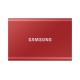SSD extern Samsung T7 portabil, 500GB, USB 3.2, Metallic Red 54631