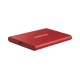 SSD extern Samsung T7 portabil, 500GB, USB 3.2, Metallic Red 54636
