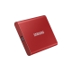 SSD extern Samsung T7 portabil, 500GB, USB 3.2, Metallic Red 54637
