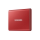 SSD extern Samsung T7 portabil, 500GB, USB 3.2, Metallic Red 54633