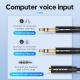 Cablu audio Vention BBTBY, 2 x Jack 3.5mm (T) la Jack 3.5mm (M), 0.3m,...